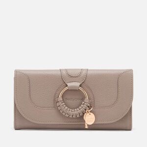 See By Chloe Taupe Leather Wallet